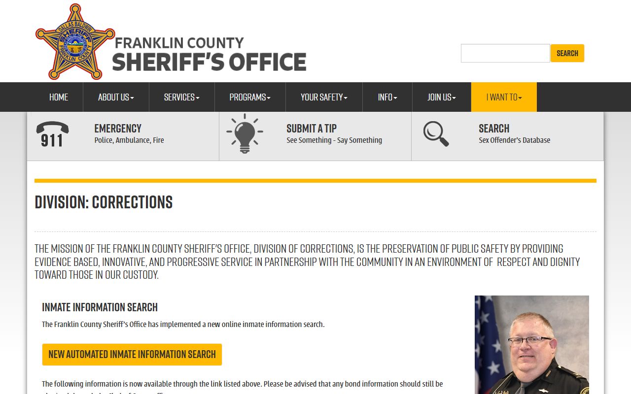 Franklin County Jail Mugshots - Corrections Center Facility Information