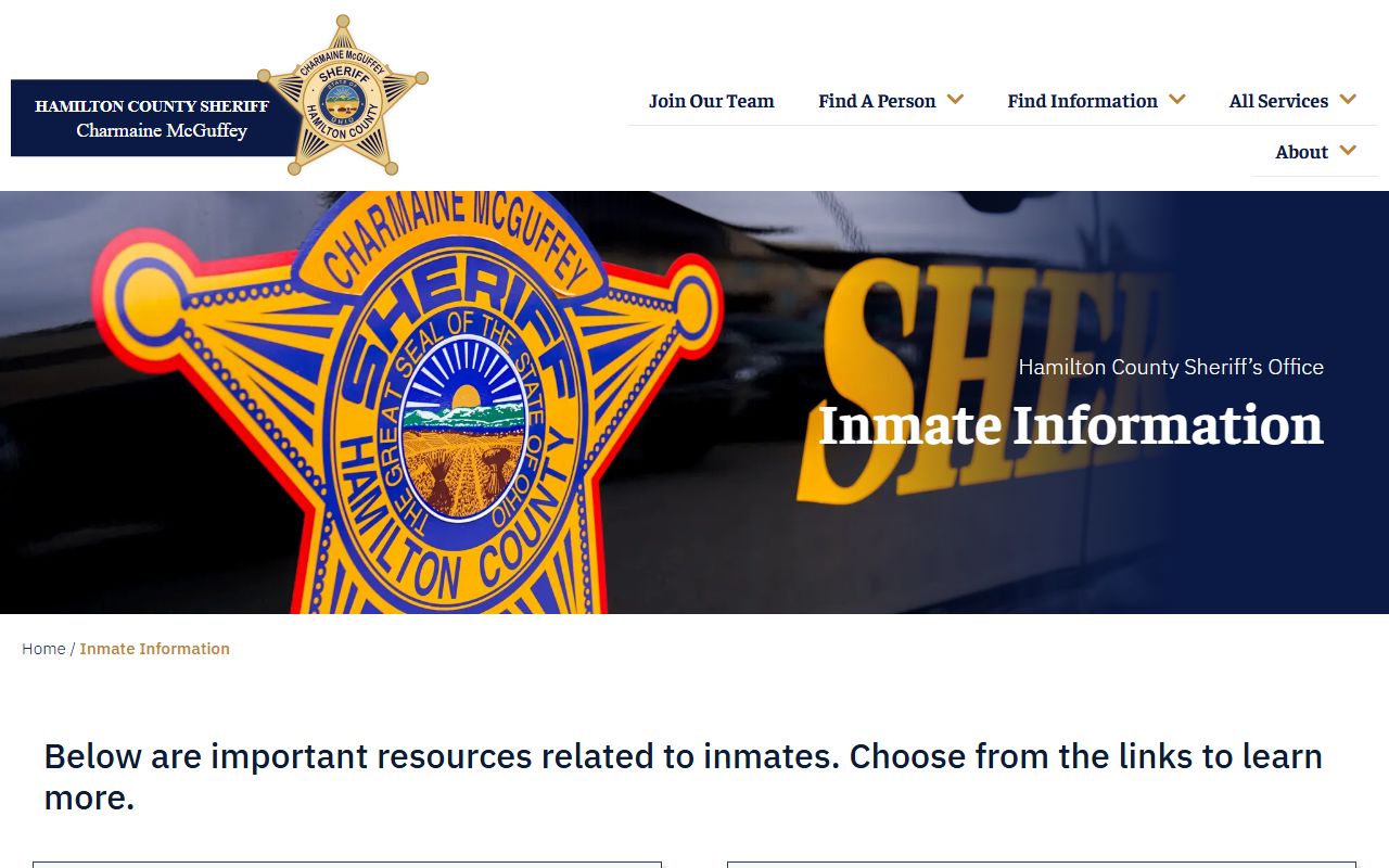 Hamilton County Jail Mugshots - Inmate Information and Visiting