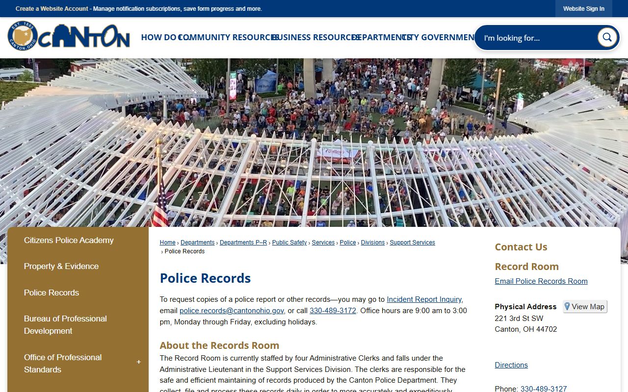 Stark County Jail Mugshots - Canton Police Records Bureau