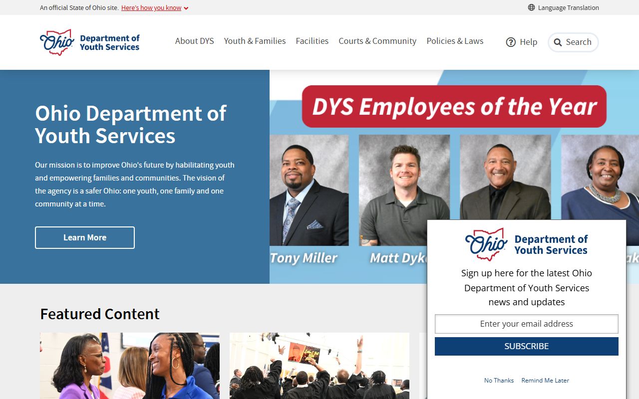 Ohio Jail Mugshots - Department of Youth Services