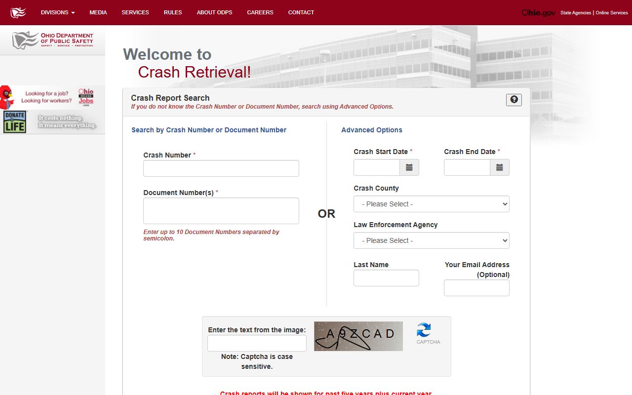 Ohio Jail Mugshots - State Highway Patrol Crash Reports